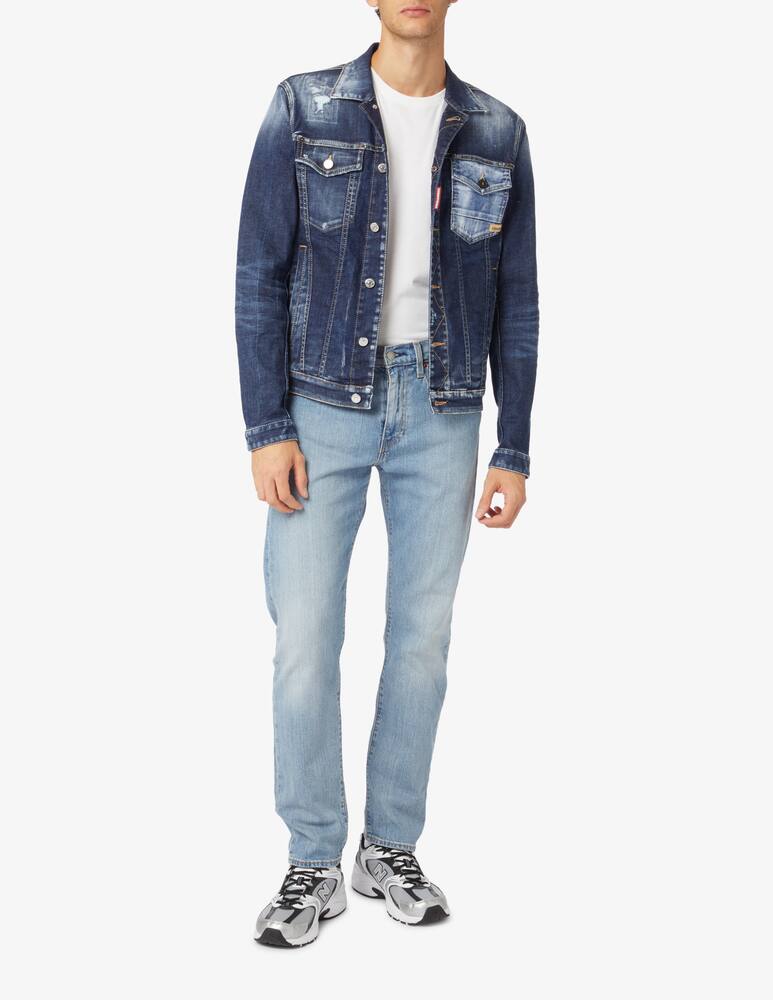 Dsquared2 Giacca in jeans dan jean - Blu - immagine 2 Dsquared2 Giacca in jeans dan jean - Blu - immagine 2