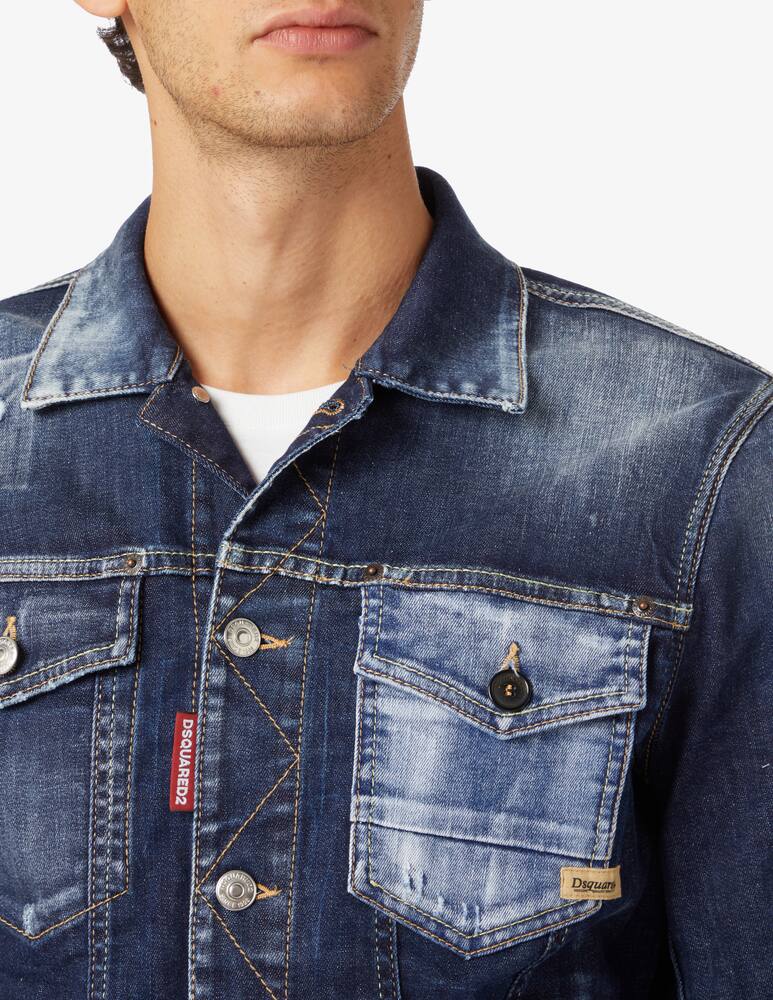Dsquared2 Giacca in jeans dan jean - Blu - immagine 4 Dsquared2 Giacca in jeans dan jean - Blu - immagine 4