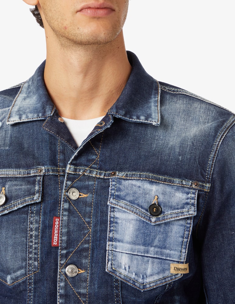 rinascente Dsquared2 Dan jean denim jacket - Blue