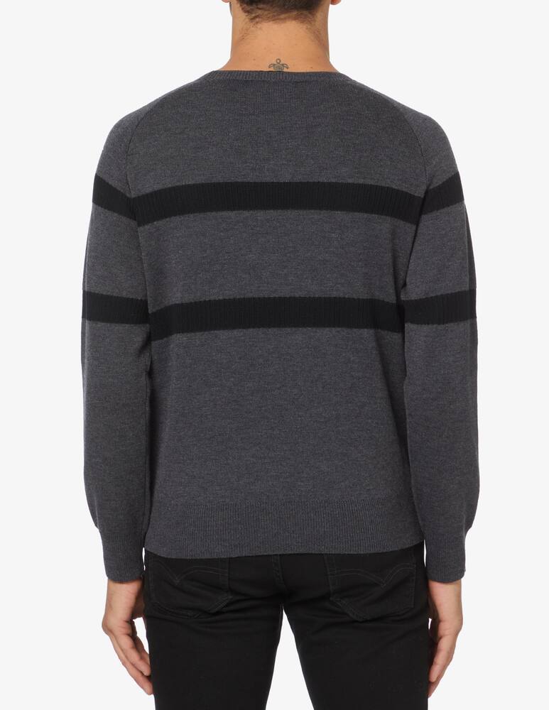 rinascente Dsquared2 Maglia girocollo twin line  - Grigio