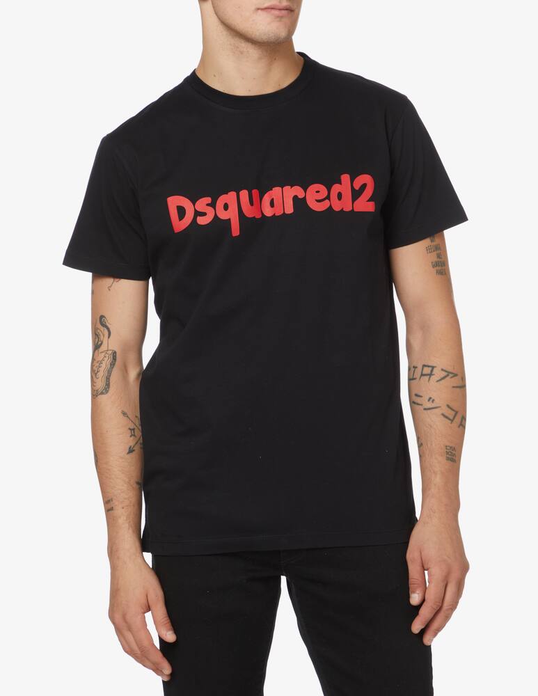 rinascente Dsquared2 Maglietta d2 cartoon cigar  - Nero