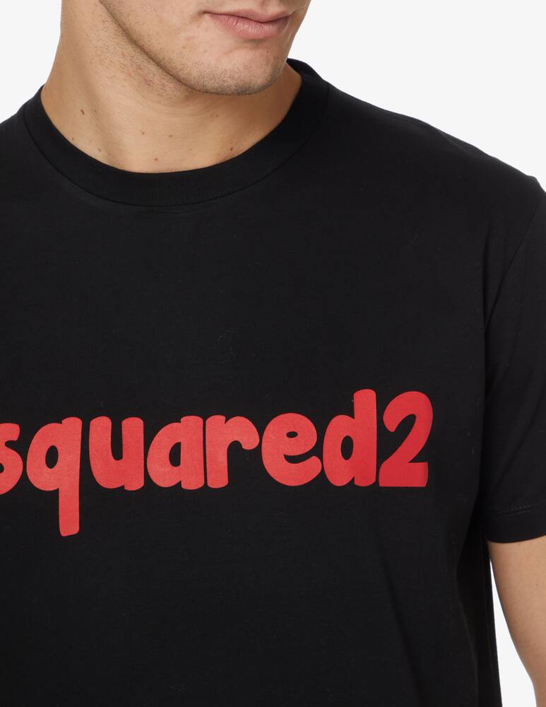 rinascente Dsquared2 Maglietta d2 cartoon cigar  - Nero