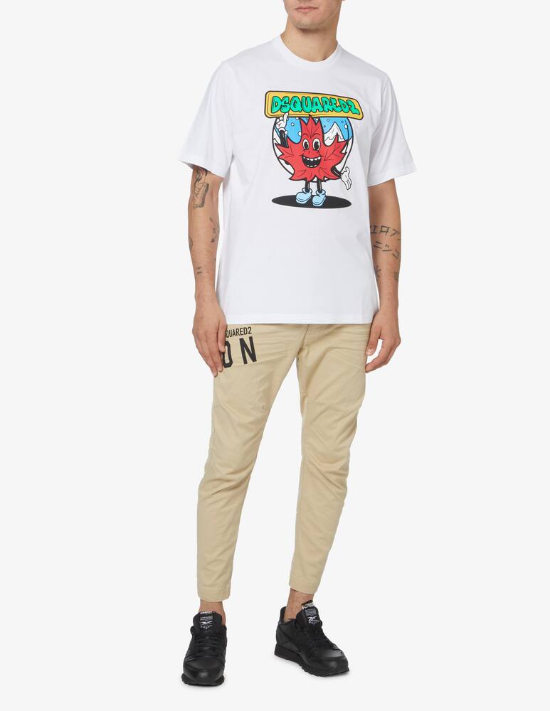 rinascente Dsquared2 D2 snowglobe sl t-shirt - White