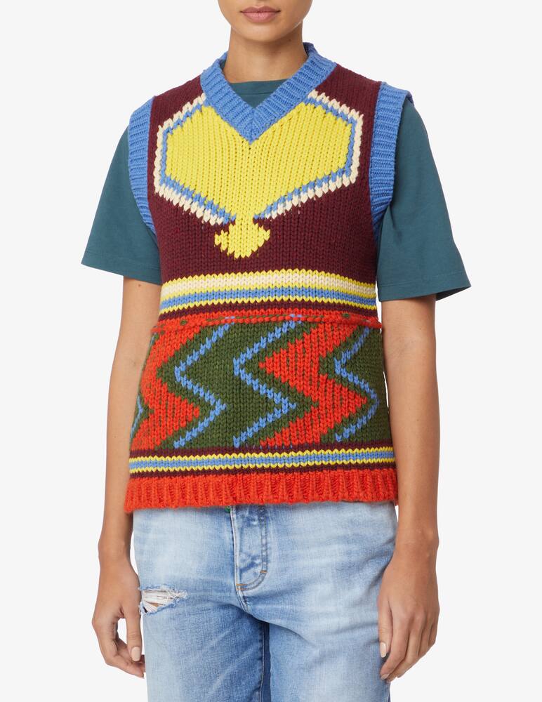 Dsquared2 Gilet in lana - Multicolor - immagine 1 Dsquared2 Gilet in lana - Multicolor - immagine 1
