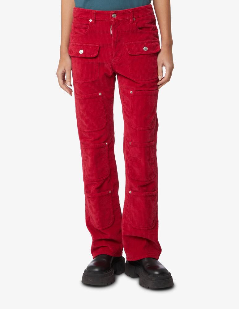 rinascente Dsquared2 Cotton cargo trousers - Red