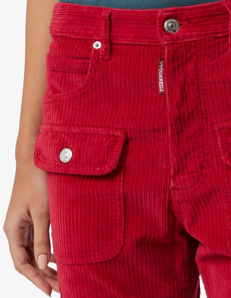 rinascente Dsquared2 Cotton cargo trousers - Red