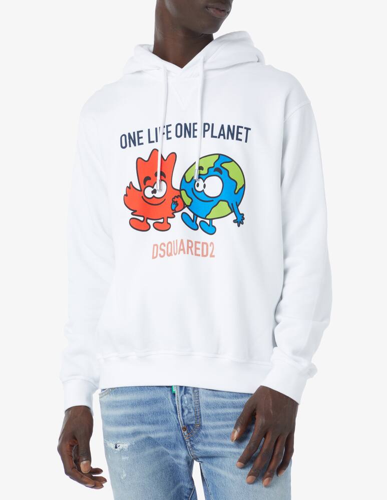 rinascente Dsquared2 Olop buddies hoodie - White