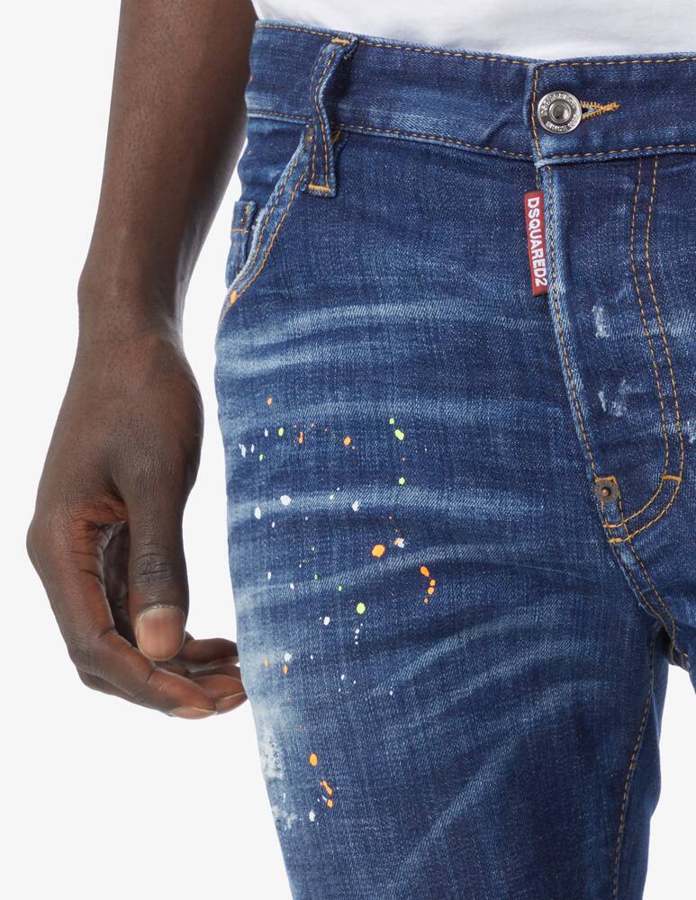 rinascente Dsquared2 Skater jeans blu paint 