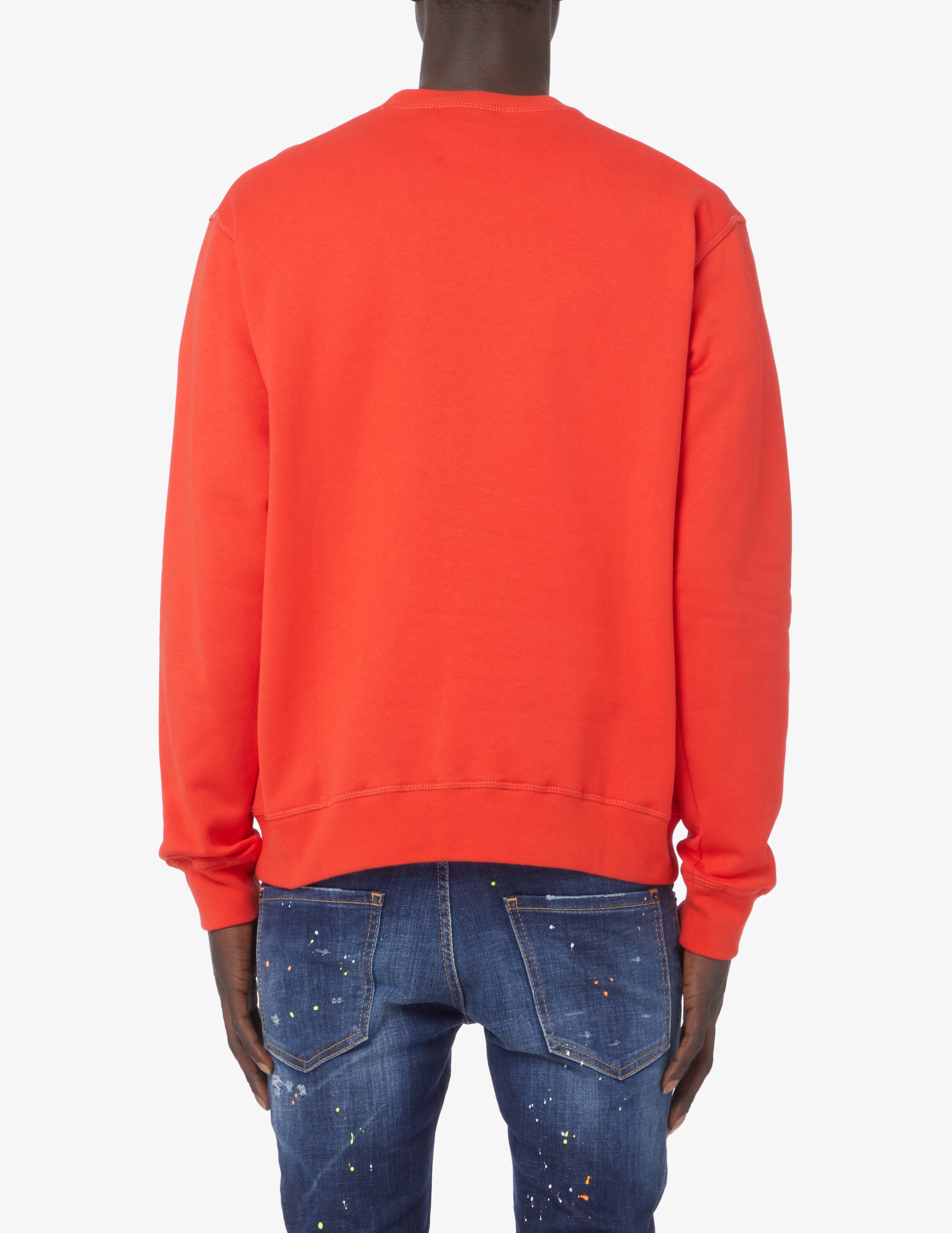 Shop Dsquared2 Icon crewneck sweater Red on Rinascente