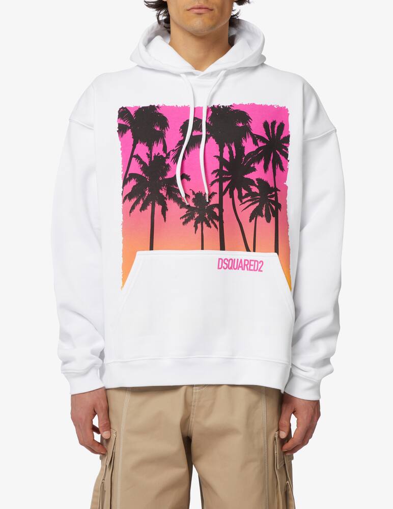 rinascente Dsquared2 Felpa con cappuccio con palme 