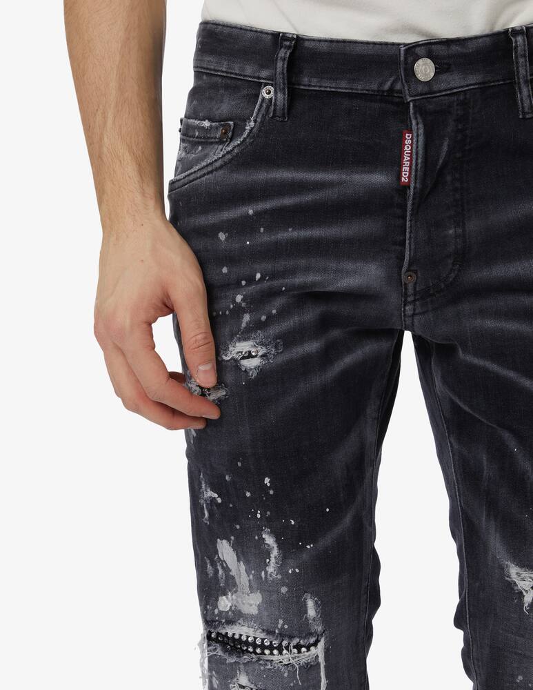 rinascente Dsquared2 Skater logo denim 