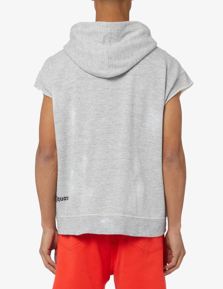 rinascente Dsquared2 Goth surfer sleeveless hoodie 