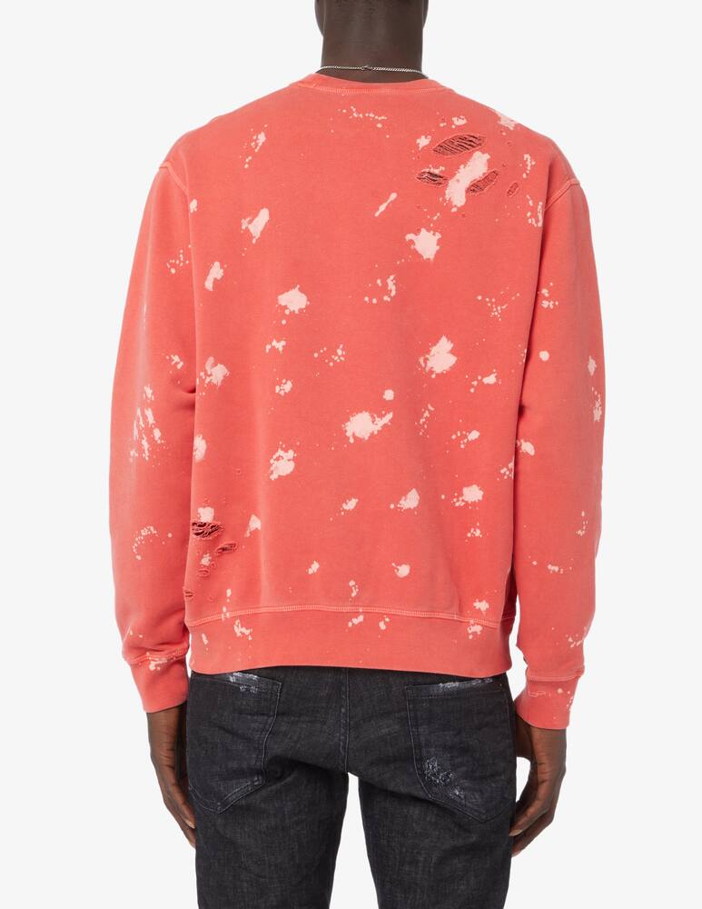 rinascente Dsquared2 Logo tie dye hoodie Red 