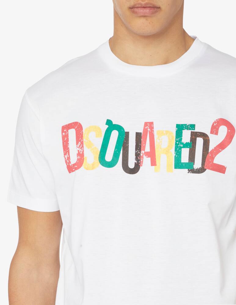 rinascente Dsquared2 Maglietta logo multicolor