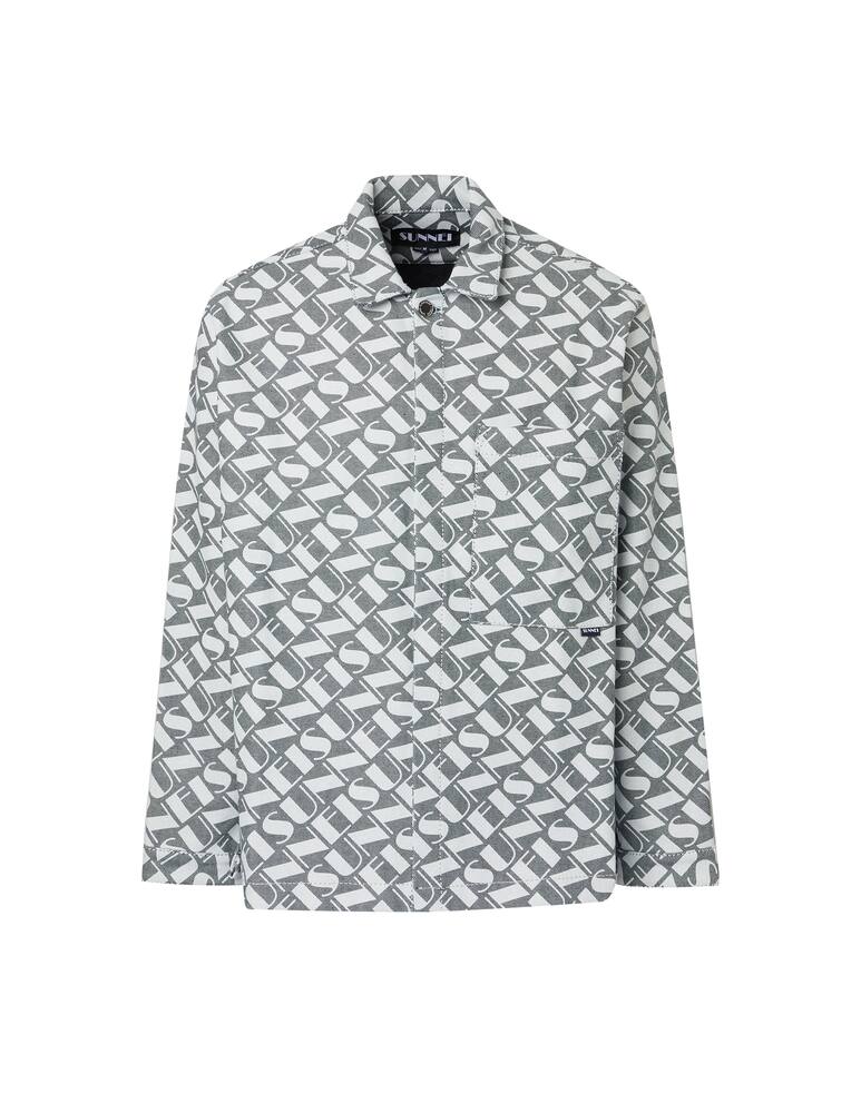 rinascente Sunnei Regular shirt logo ao - blue