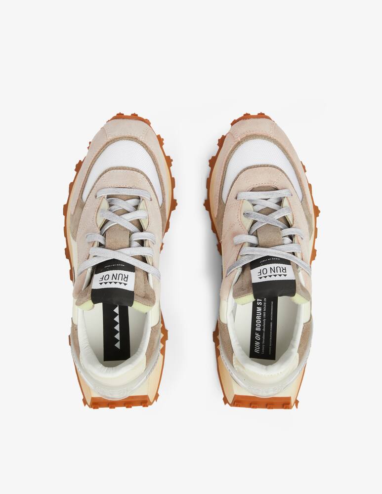 rinascente Run Of Sneakers basse in pelle - bianco