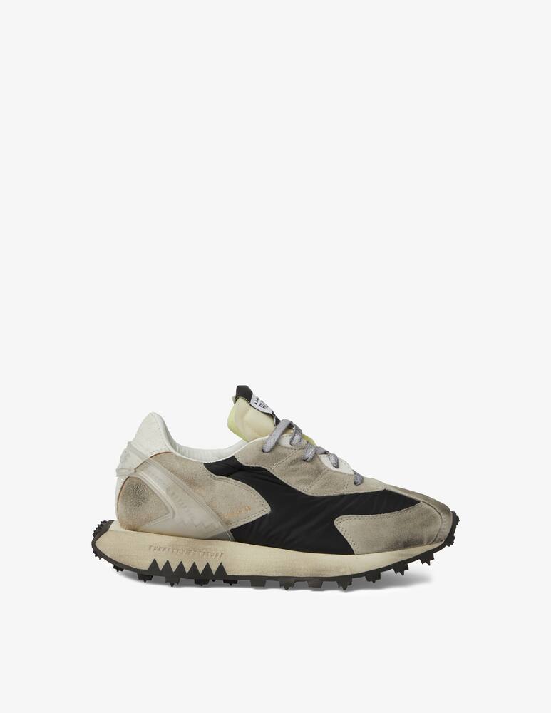 Run Of Carbonifera leather low-top sneakers - white - picture 1 Run Of Carbonifera leather low-top sneakers - white - picture 1