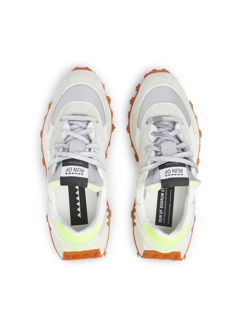 rinascente Run Of Sneakers basse in pelle - bianco