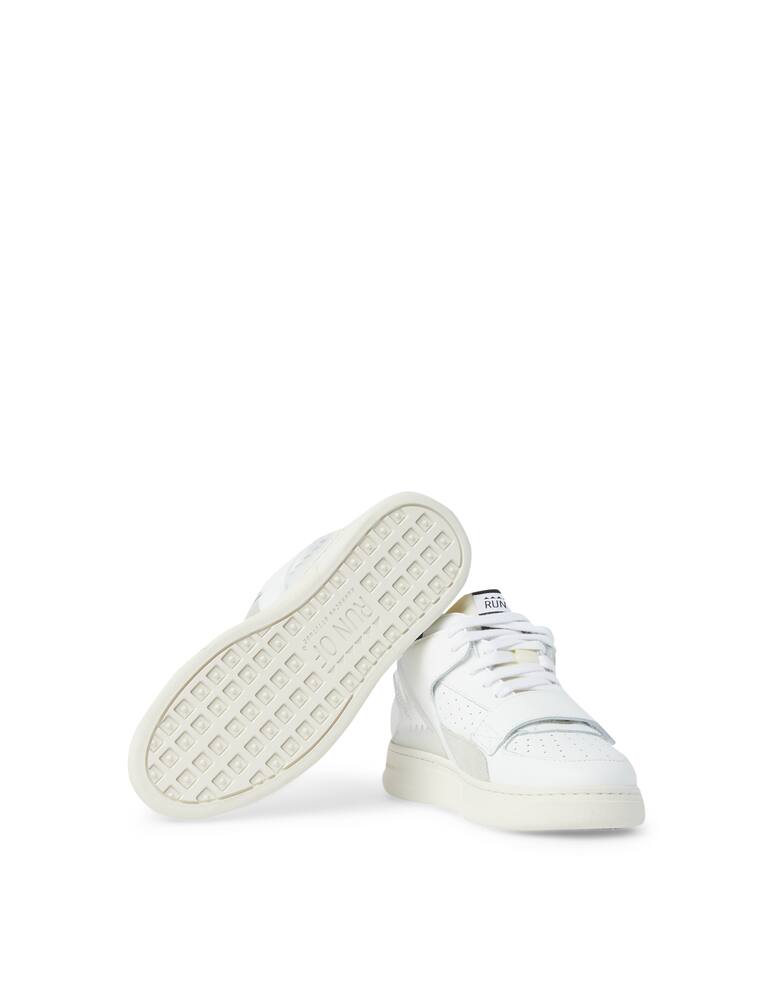 rinascente Run Of Sneakers basse in pelle Retro mid - bianco