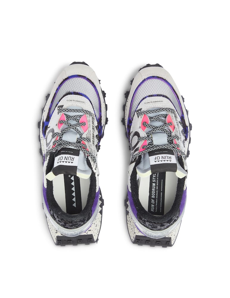 rinascente Run Of Sneakers in pelle basse - grigio