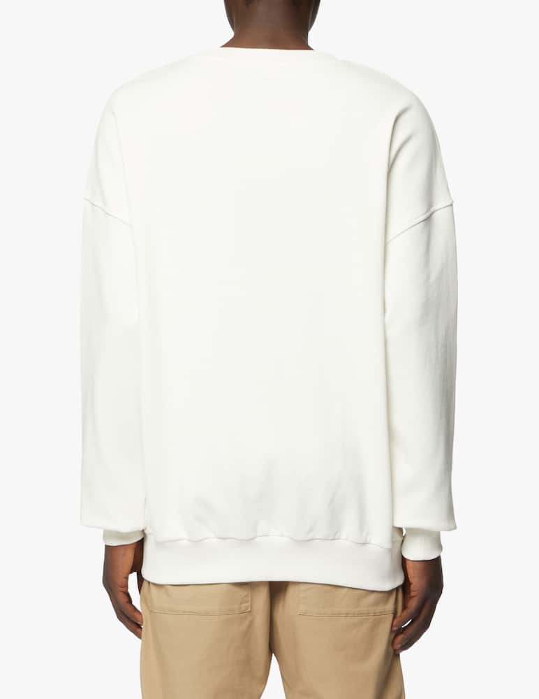 rinascente Blue Sky Inn Felpa girocollo palms logo - bianco