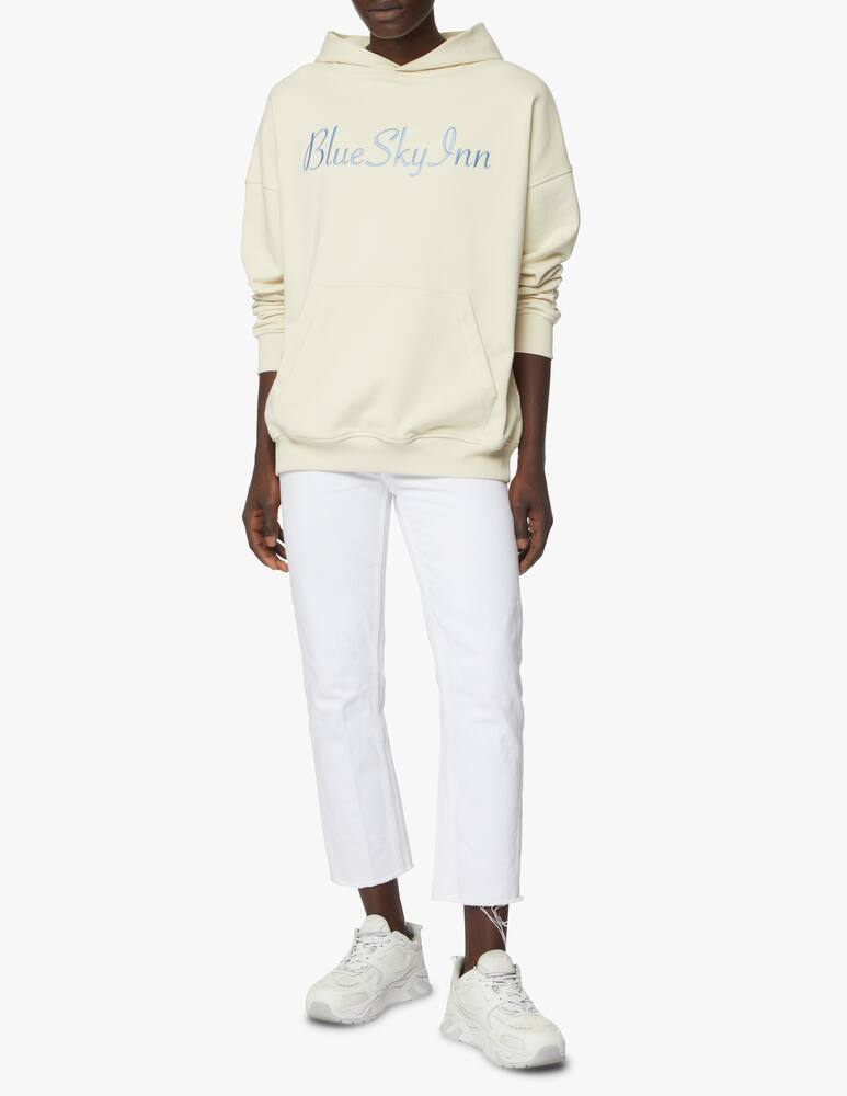 rinascente Blue Sky Inn Felpa con cappuccio logo - bianco
