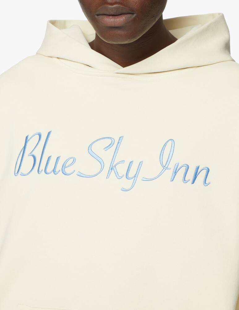 rinascente Blue Sky Inn Felpa con cappuccio logo - bianco