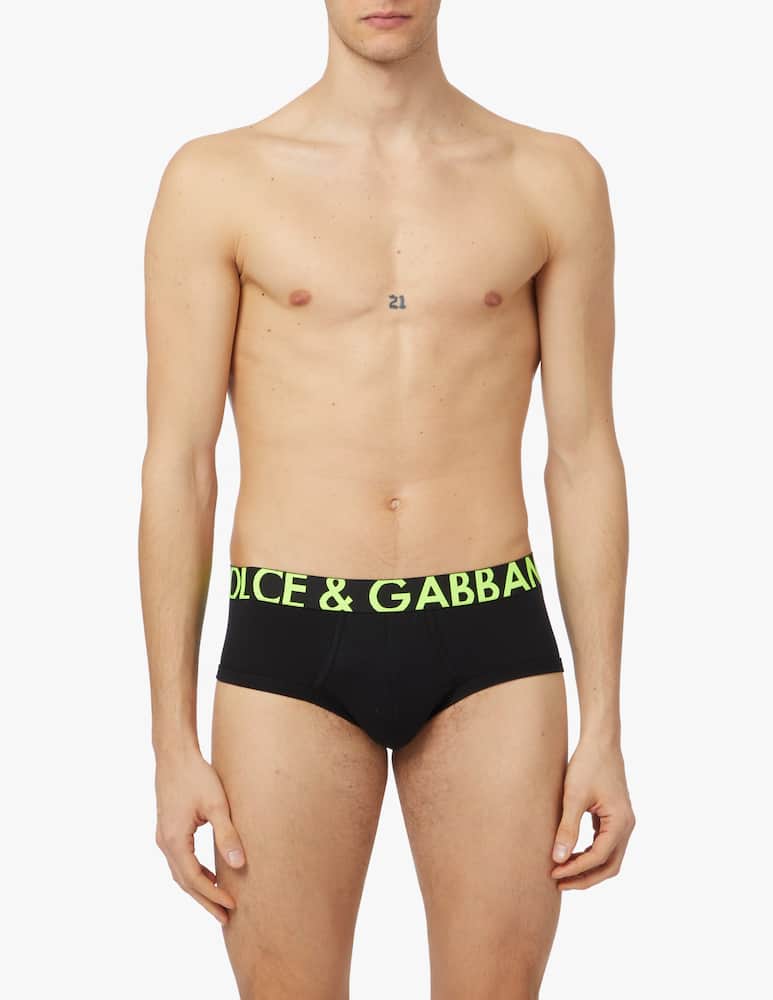 rinascente Dolce & Gabbana Slip brando logo fluo - multicolor