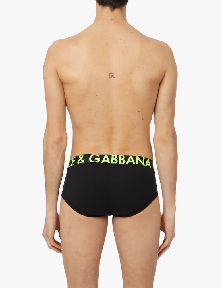 rinascente Dolce & Gabbana Slip brando logo fluo - multicolor