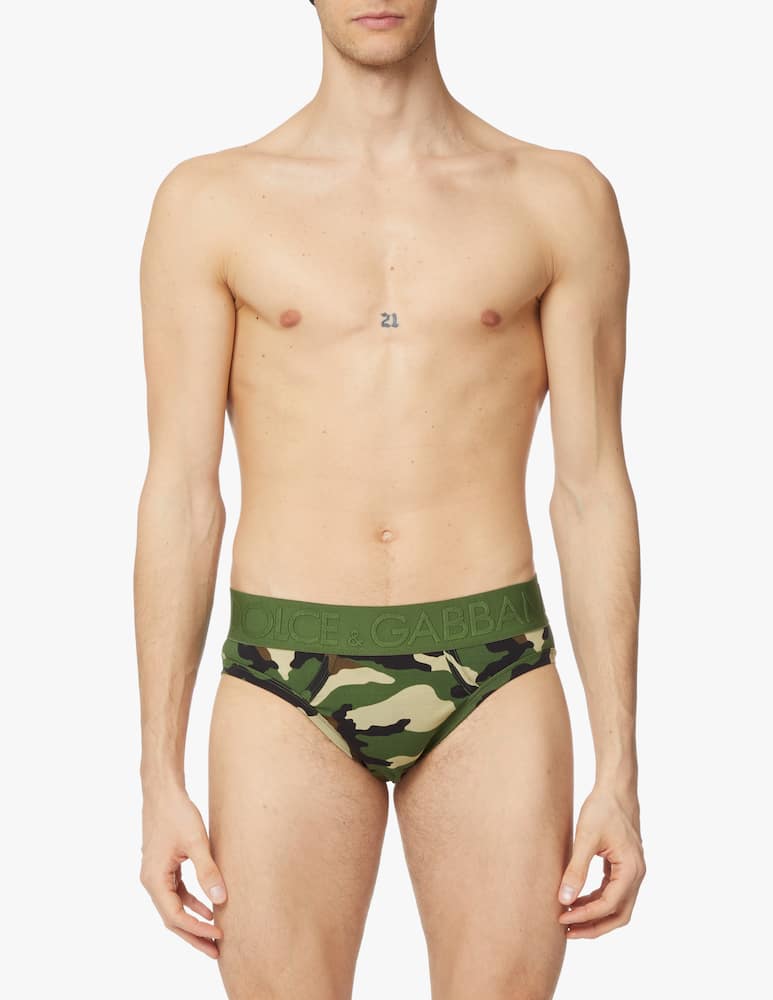 rinascente Dolce & Gabbana Midi slip camouflage - multicolor