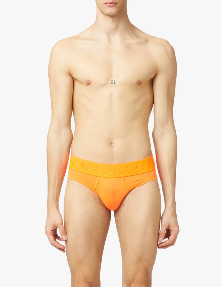 rinascente Dolce & Gabbana Slip midi fluo - arancione