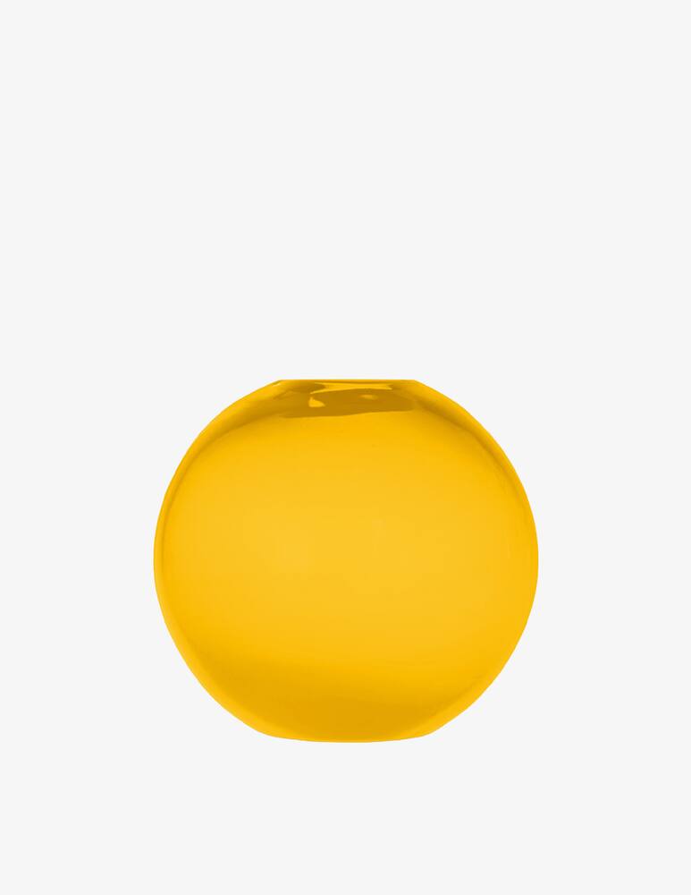 rinascente Dolce & Gabbana Small Vase in Transparent Murano Glass - Yellow