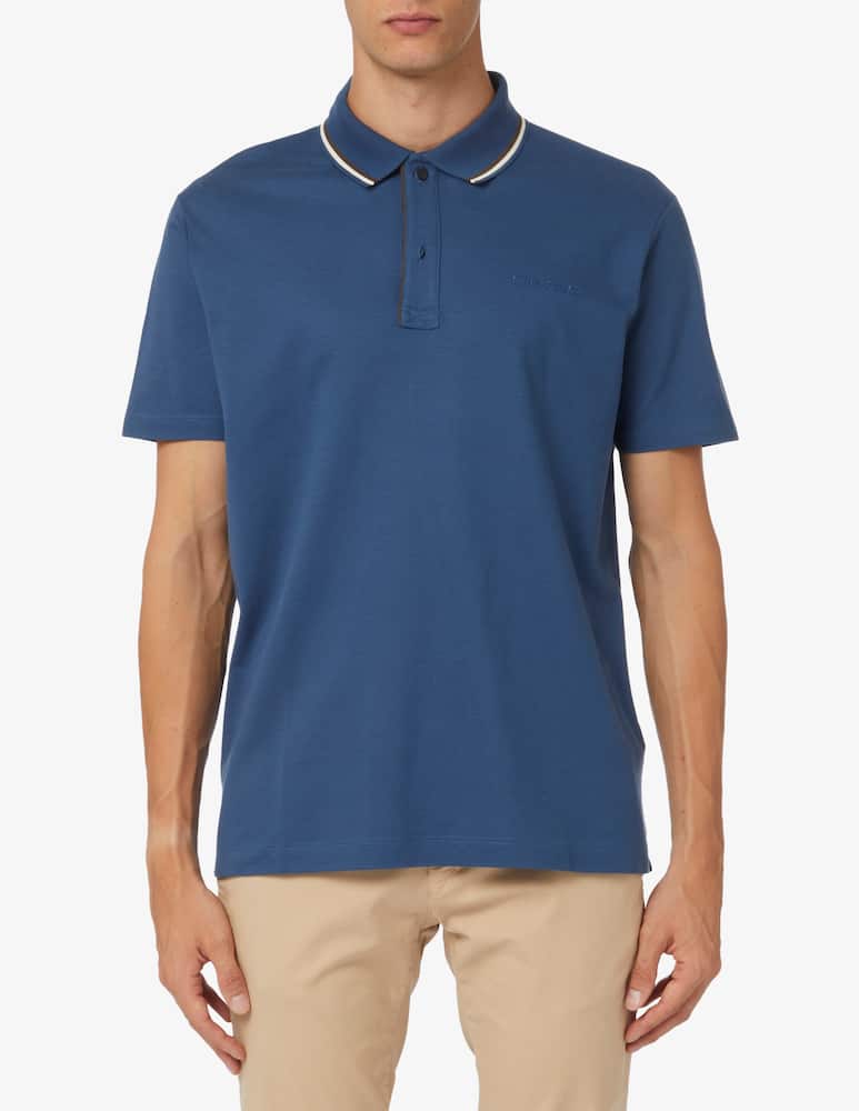Paul & Shark Polo manica corta tencel pique con logo ricamato - immagine 1 Paul & Shark Polo manica corta tencel pique con logo ricamato - immagine 1