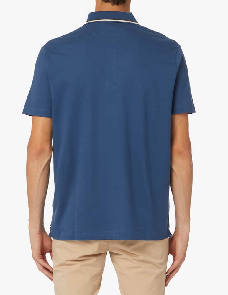 Paul & Shark Polo manica corta tencel pique con logo ricamato - immagine 3 Paul & Shark Polo manica corta tencel pique con logo ricamato - immagine 3