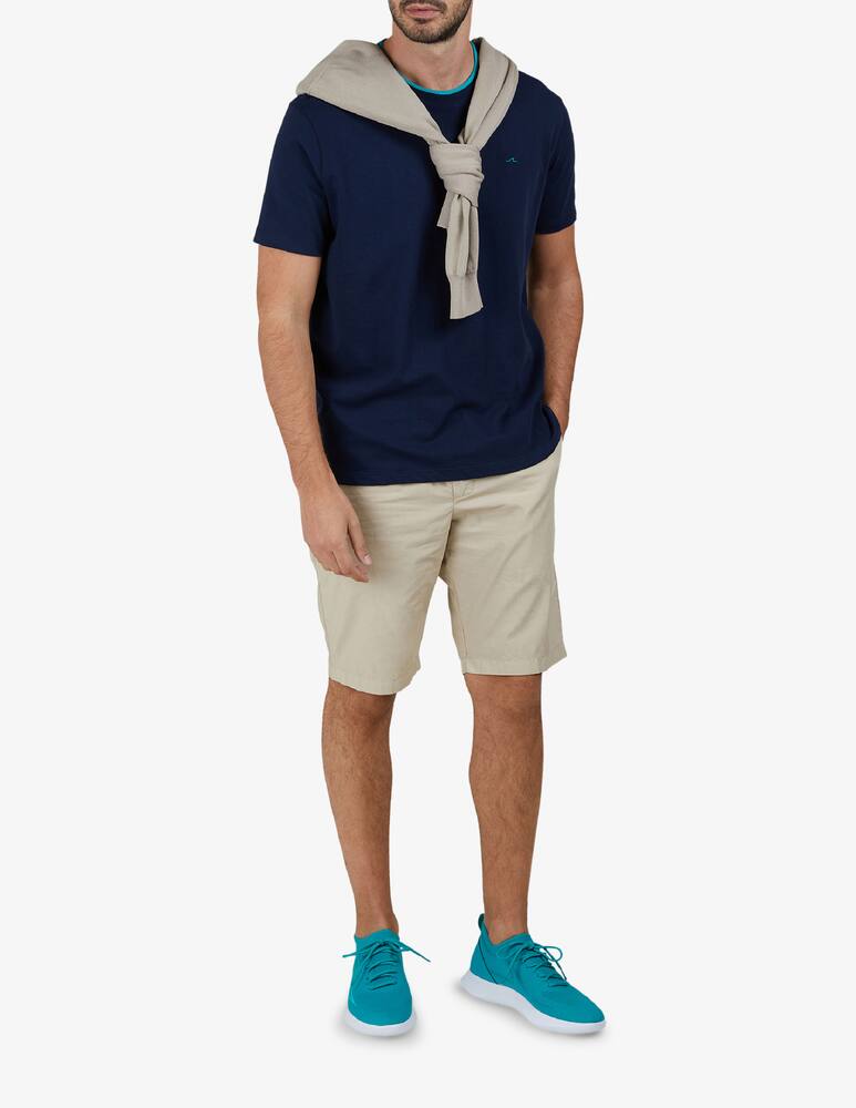 rinascente Paul & Shark Tee contrast collar loghino