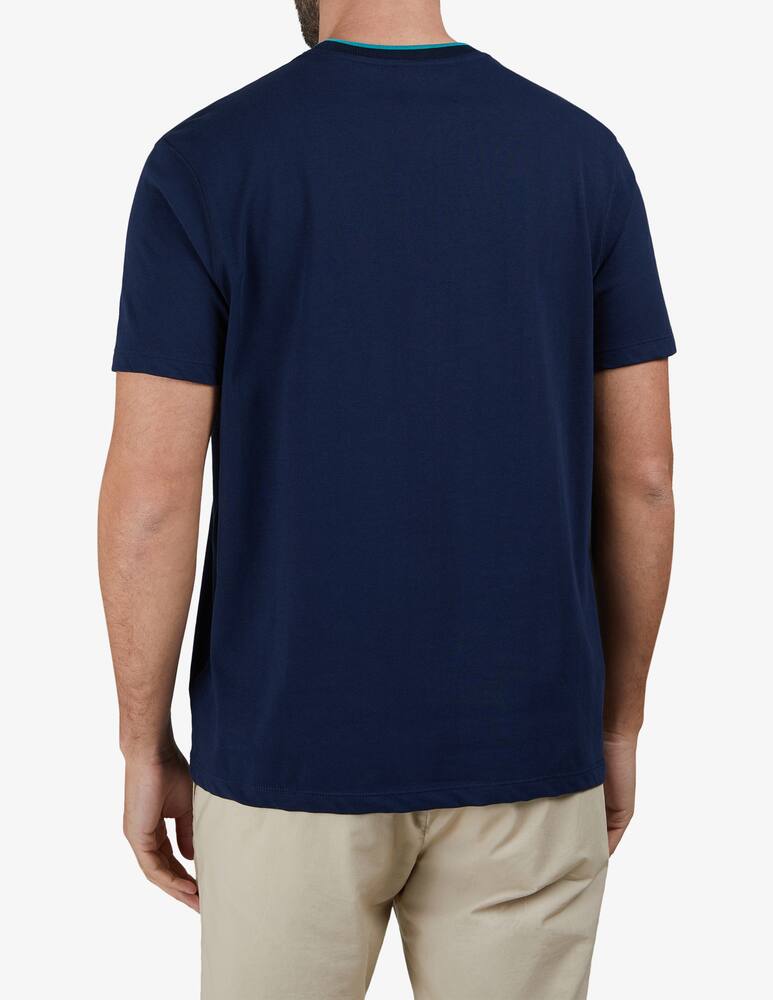 rinascente Paul & Shark Tee contrast collar loghino