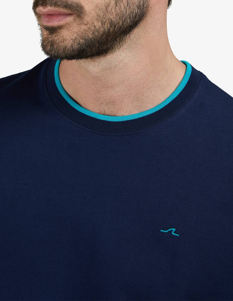 rinascente Paul & Shark Tee contrast collar loghino