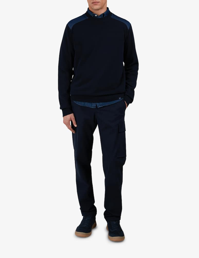 rinascente Paul & Shark Maglia spalla in denim