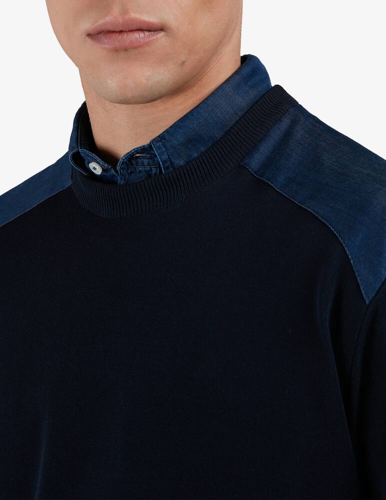 rinascente Paul & Shark Maglia spalla in denim