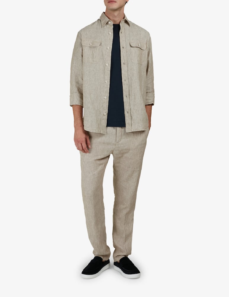 rinascente Paul & Shark Pantaloni con coulisse 100% lino