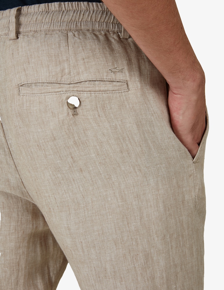 rinascente Paul & Shark Pantaloni con coulisse 100% lino