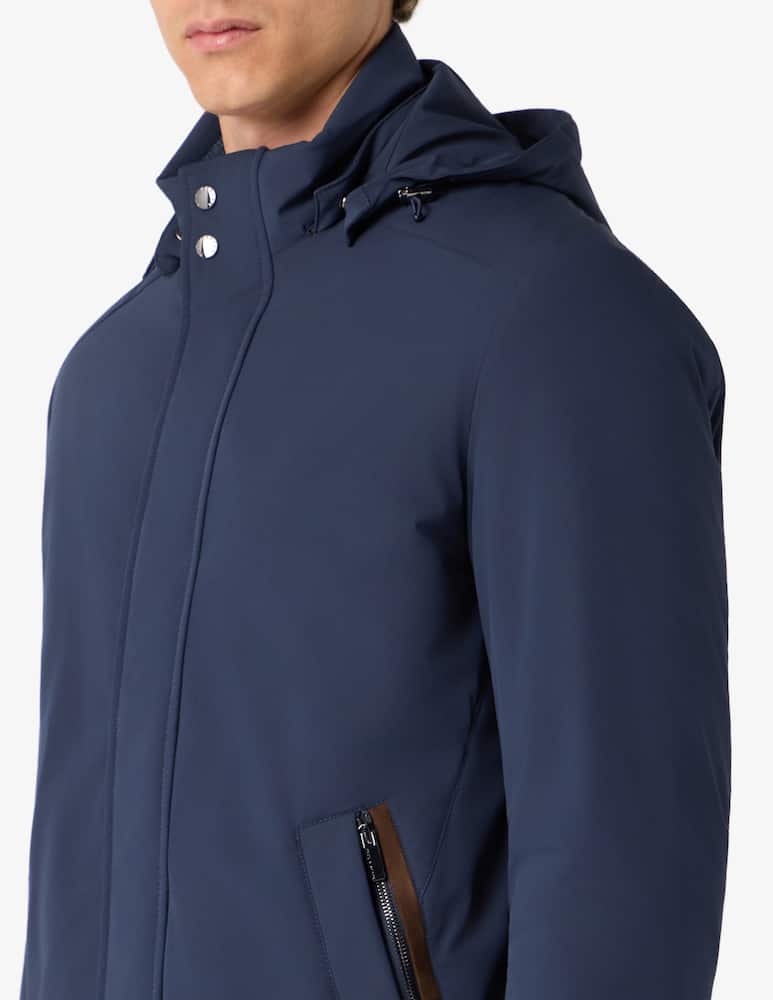 Paul & Shark Hooded carcoat with suede details - picture 4 Paul & Shark Hooded carcoat with suede details - picture 4