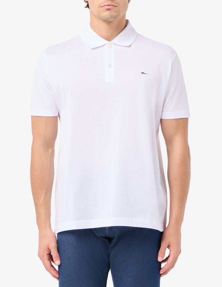 rinascente Paul & Shark Shark badge cotton polo