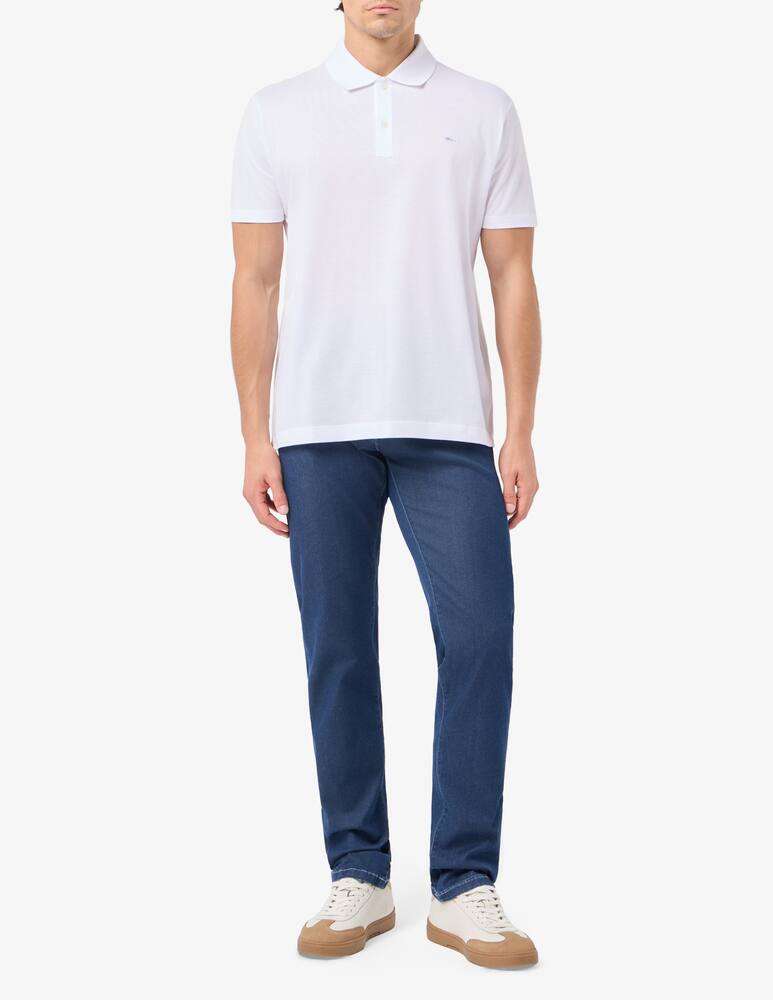 rinascente Paul & Shark Shark badge cotton polo