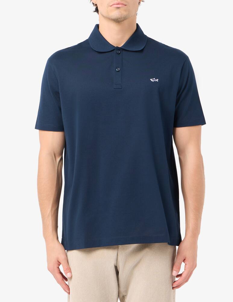 rinascente Paul & Shark Cotton polo with shark badge