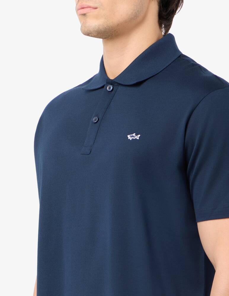 rinascente Paul & Shark Cotton polo with shark badge