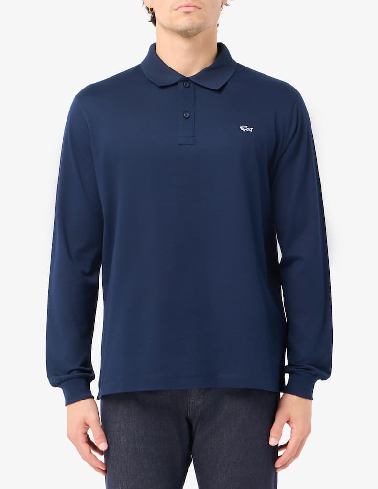 rinascente Paul & Shark Shark badge polo