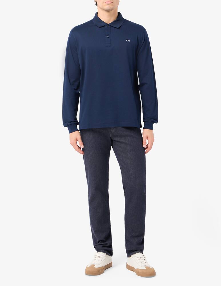 rinascente Paul & Shark Shark badge polo