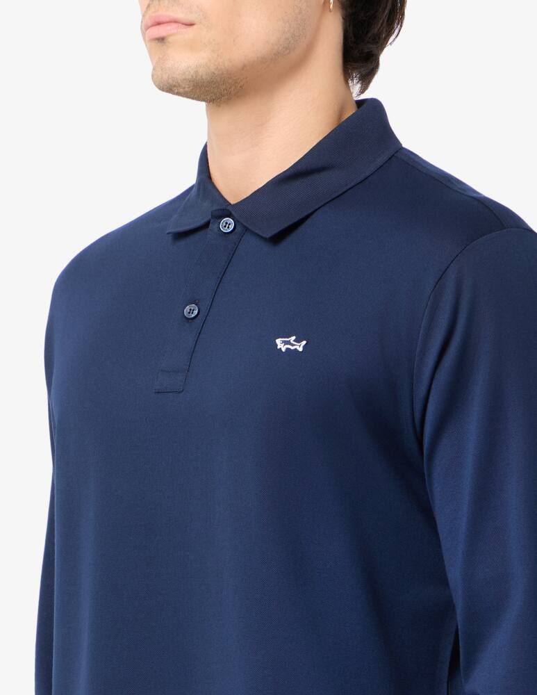 rinascente Paul & Shark Shark badge polo