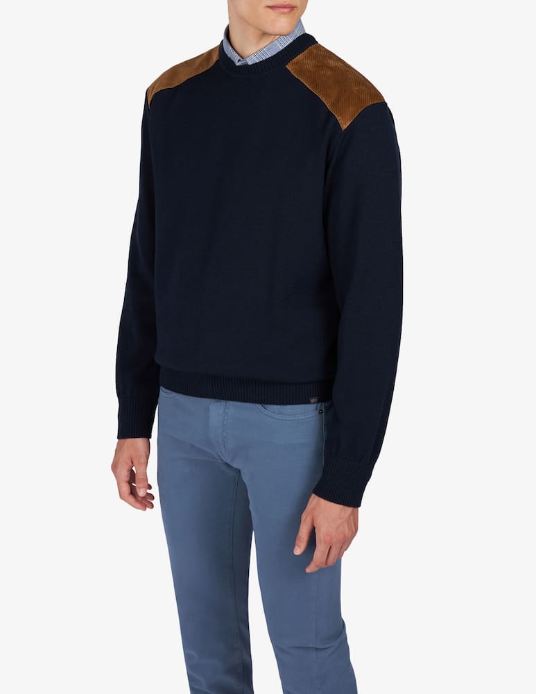 rinascente Paul & Shark Maglia girocollo velluto Shark